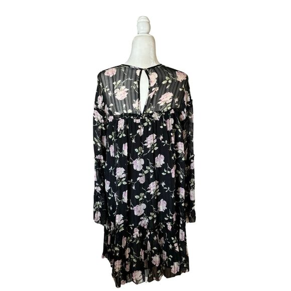 Ulla Johnson Silk Floral Ruffle Mini Swing Dress Size 8 - Picture 5 of 8